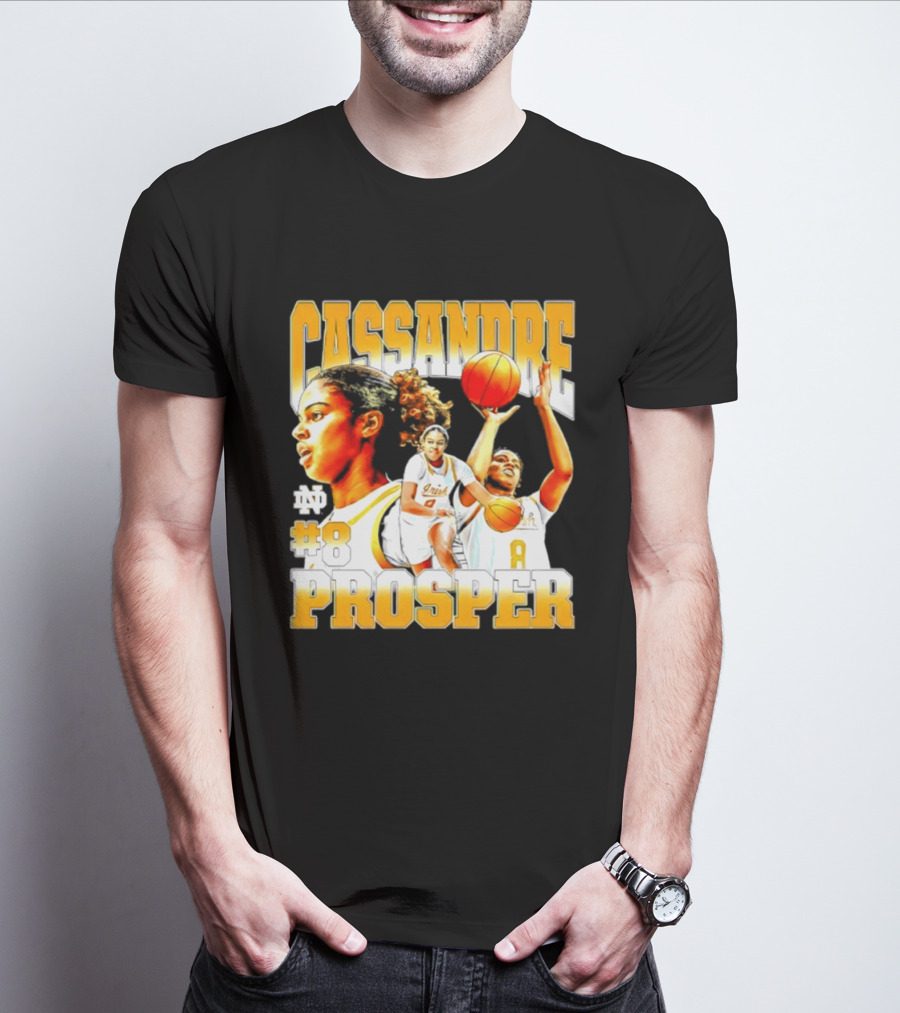 Cassandre Prosper 0 Notre Dame Women's Basketball 8 NCAA Player T-Shirt