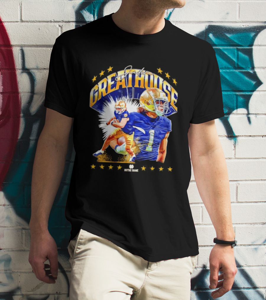 Jaden Greathouse Notre Dame NCAA Football Player Number 1 T-Shirt