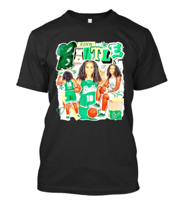USF NCAA Women's Basketball Edyn Battle 10 Jersey T-Shirt