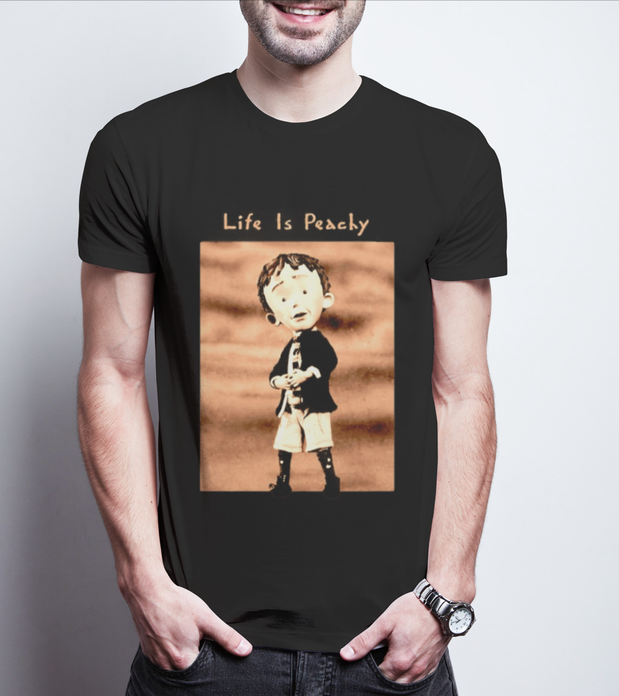 Life Is Peachy Korn Nu Metal Character Jonathan Davis T-Shirt