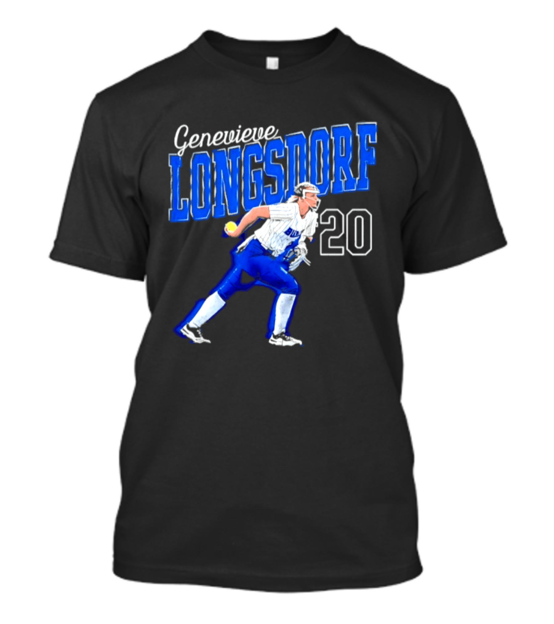 Genevieve Longsdorf 20 Buffalo Bulls NCAA Softball Player T-Shirt