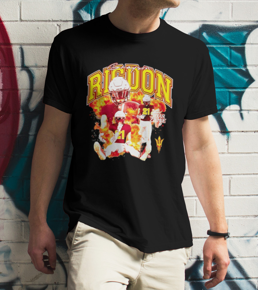 Grayson Rigdon 21 Arizona State Texas Tempe Football Player T-Shirt