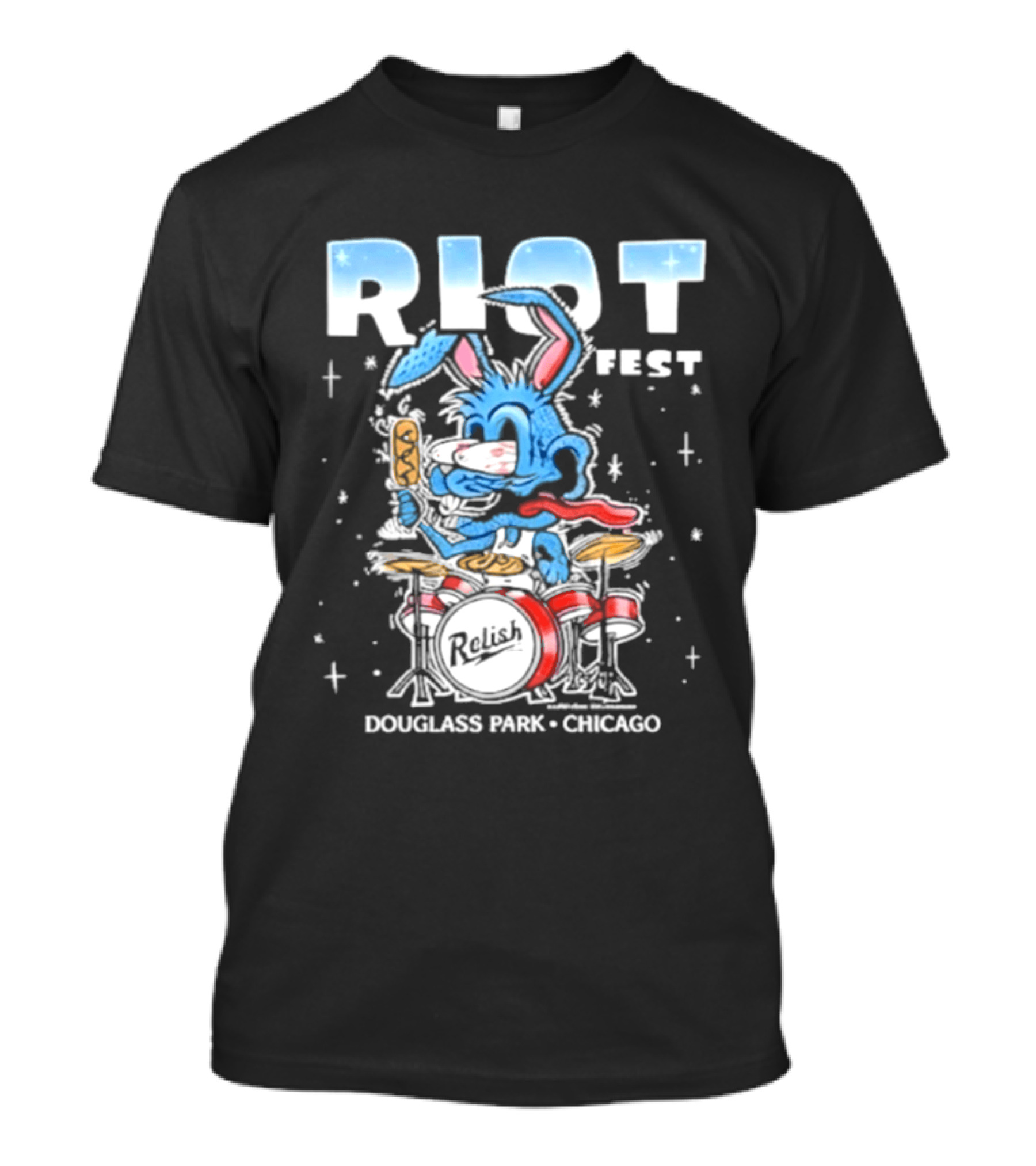 Riot Fest 2026 Douglass Park Chicago Exclusive Bunny Drummer September 18 20 2026 T-Shirt