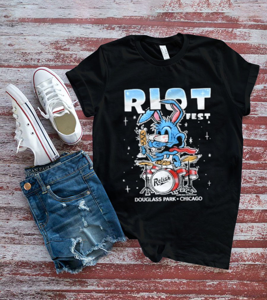 Riot Fest 2026 Douglass Park Chicago Exclusive Bunny Drummer September 18 20 2026 T-Shirt