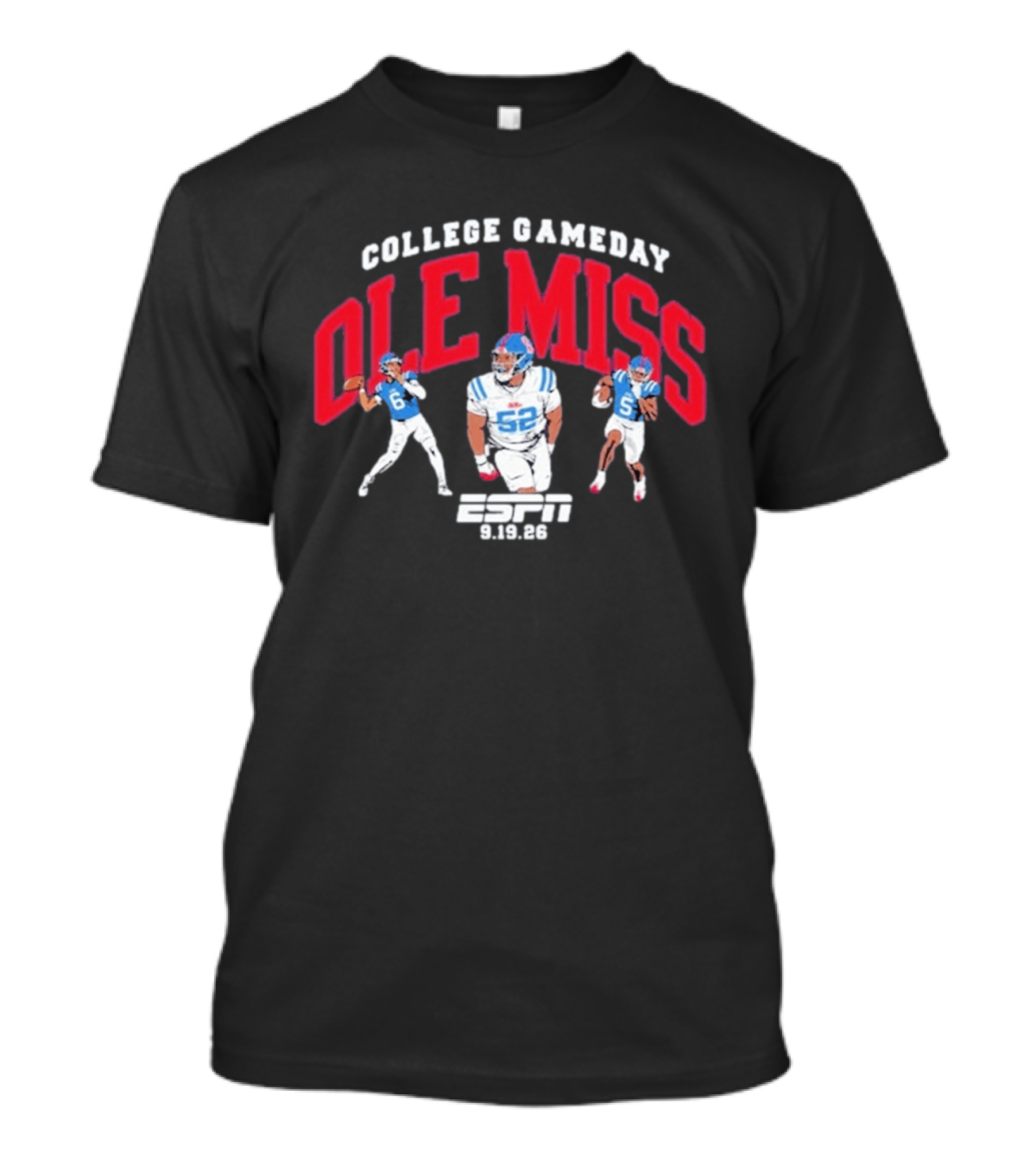 Ole Miss College Gameday Espn September 19 2026 T-Shirt