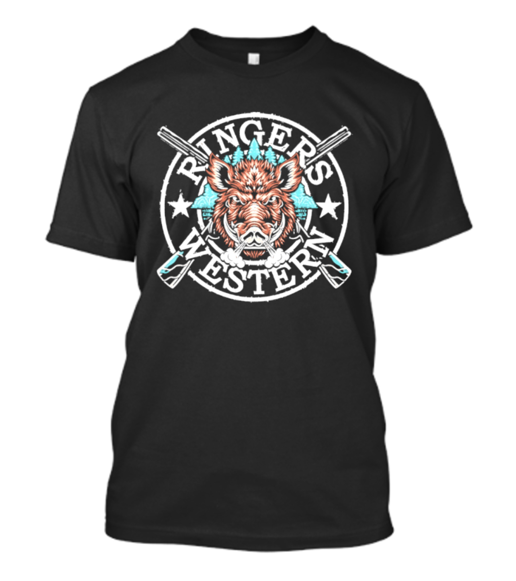 Ringers Western Boar Wild Hog Country Clothing Rustic Wildlife T-Shirt