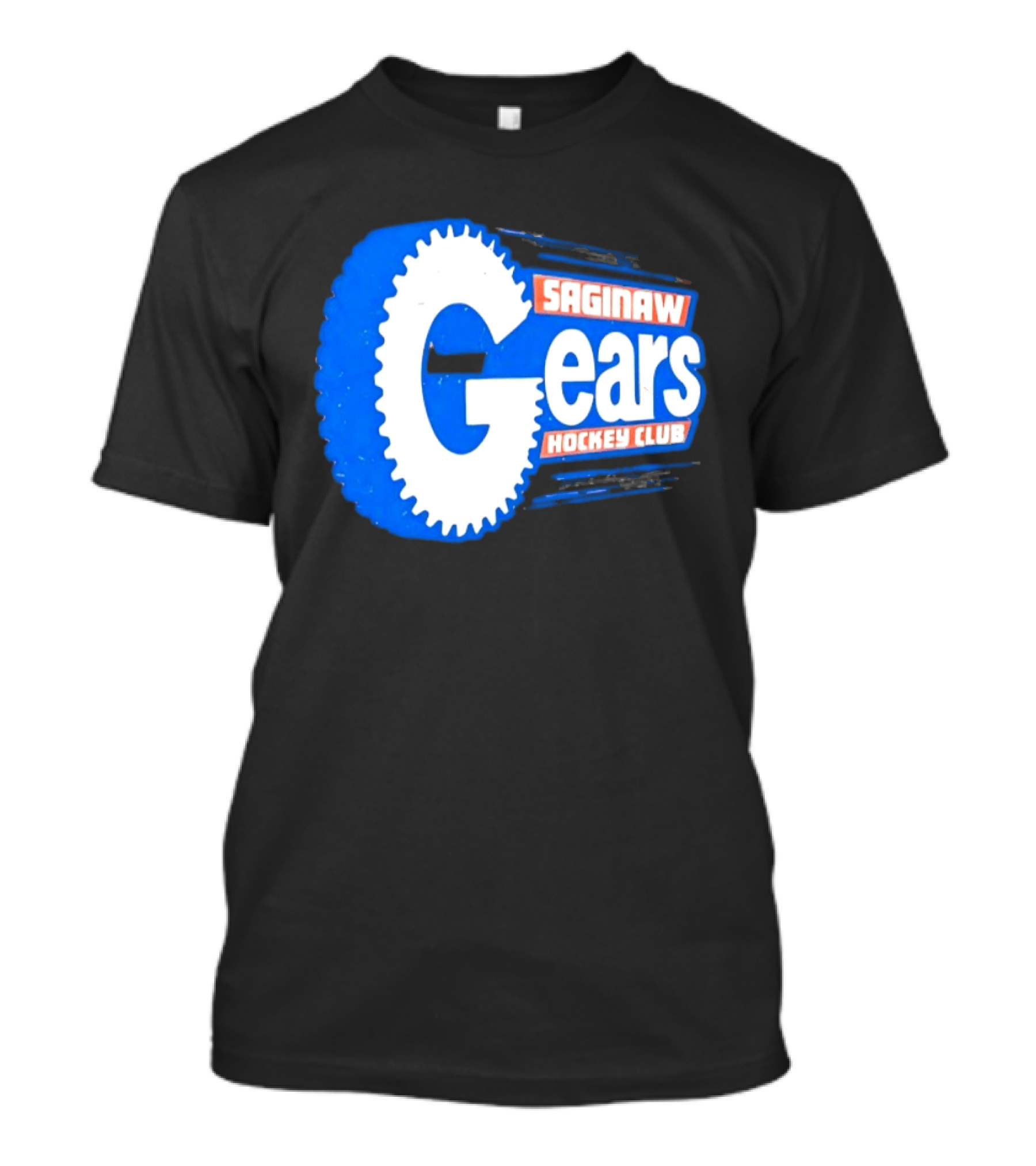 Saginaw Gears Hockey Club IHL Retro Team T-Shirt