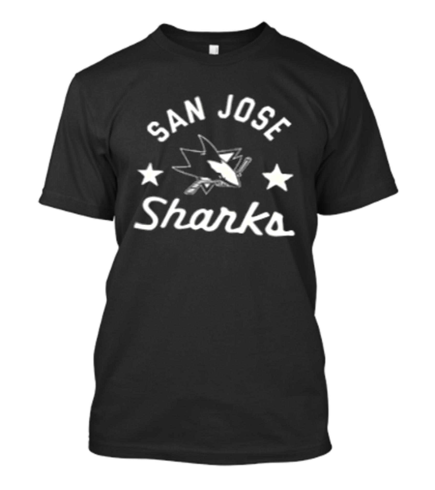 San Jose Sharks NHL Hockey Mask Friday The 13th Two Sided Stars T-Shirt