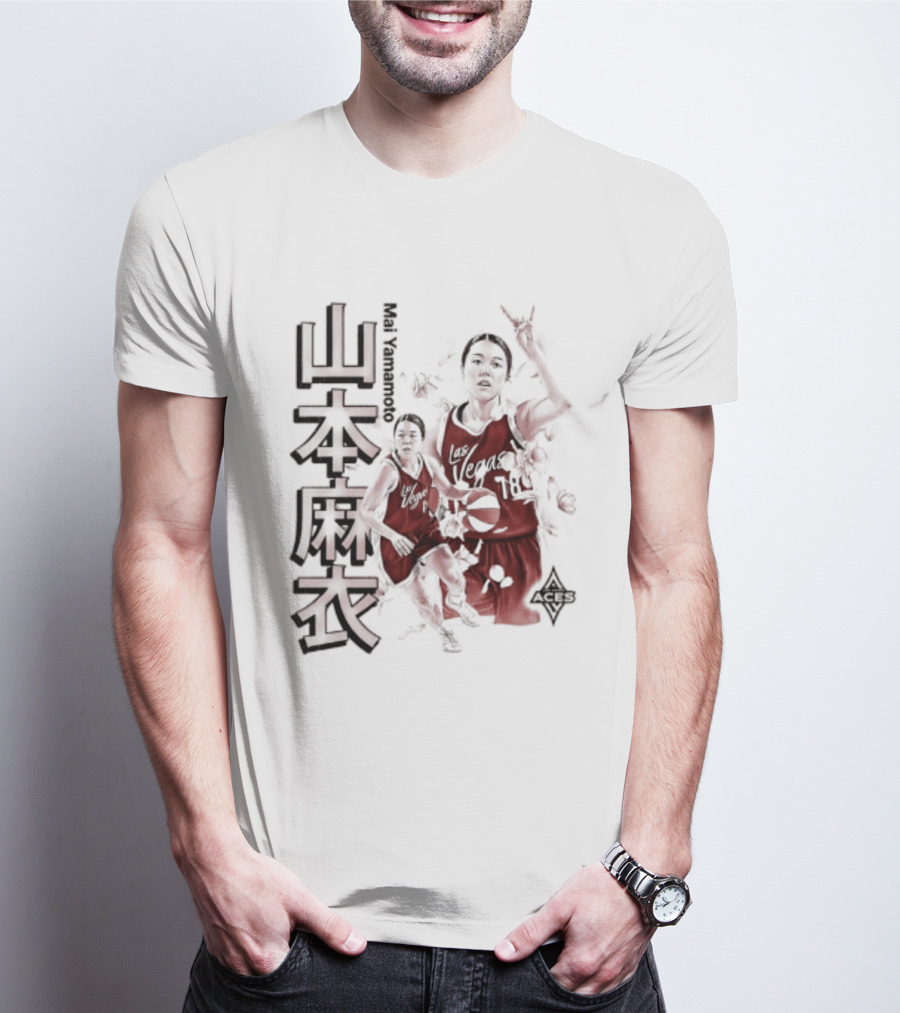 Mai Yamamoto Las Vegas Aces Cherry Blossom Basketball Japanese T-Shirt