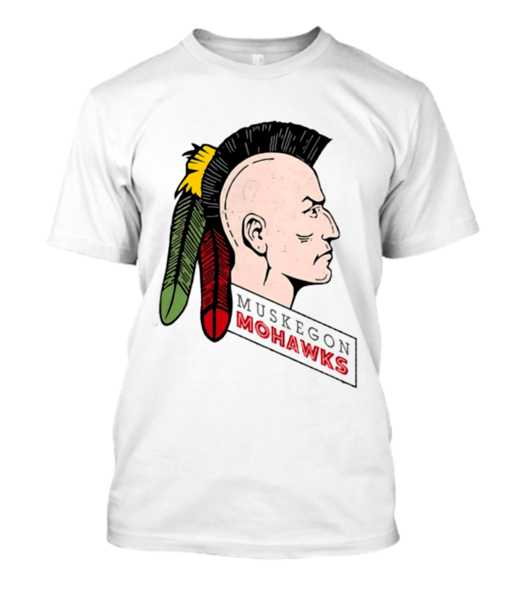 Muskegon Mohawks IHL Minor League Hockey Vintage Team T-Shirt
