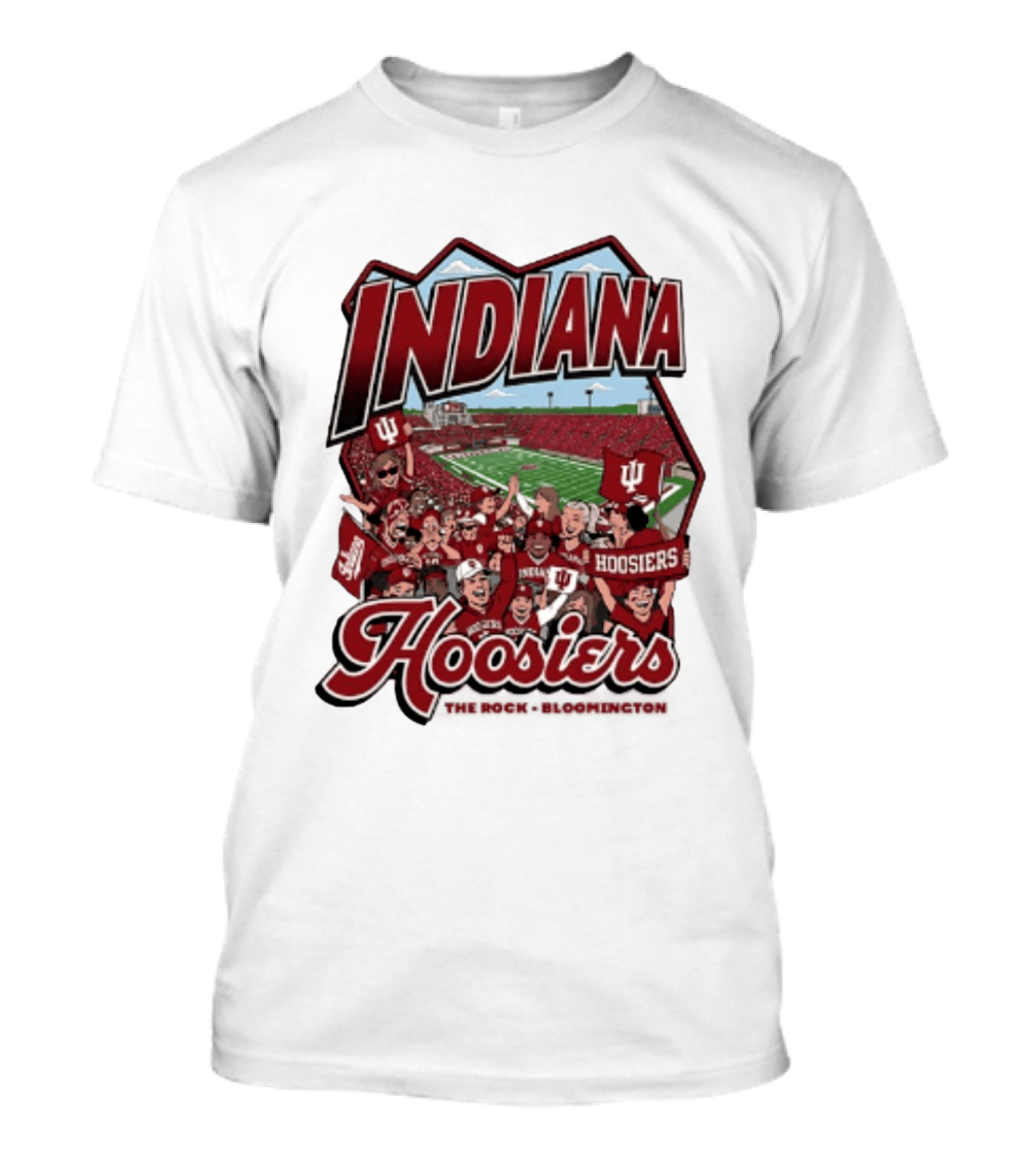 Indiana Hoosiers Football The Rock Bloomington Memorial Stadium Crowd Scene T-Shirt