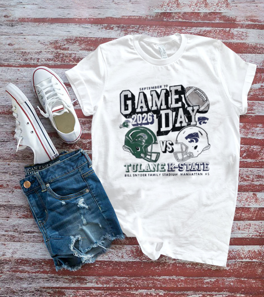 Gameday 2026 September 19 Tulane Vs K State Bill Snyder Family Stadium Manhattan KS T-Shirt