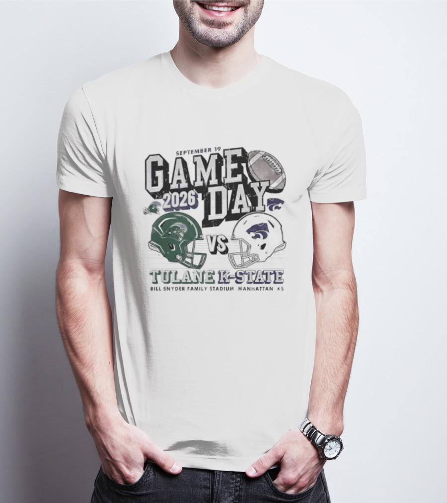 Gameday 2026 September 19 Tulane Vs K State Bill Snyder Family Stadium Manhattan KS T-Shirt