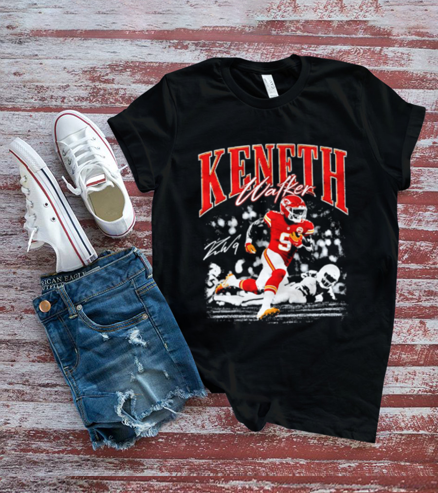 Keneth Walker Kansas City Chiefs Running Football Player T-Shirt