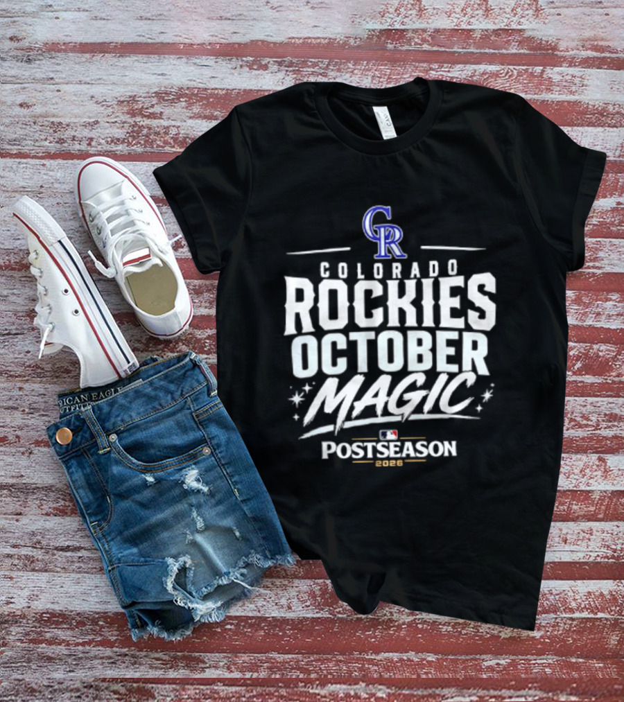 Colorado Rockies October Magic 2026 MLB Postseason Celebration T-Shirt