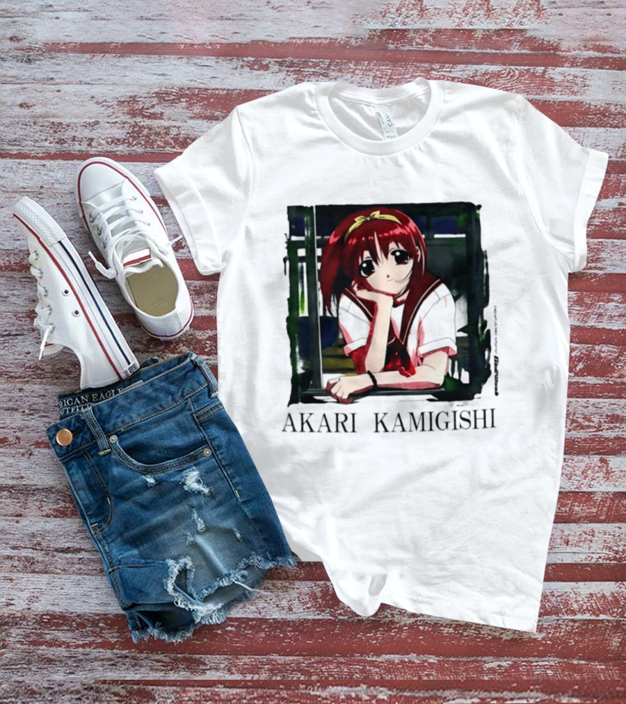 Akari Kamigishi To Heart Anime Character Image T-Shirt