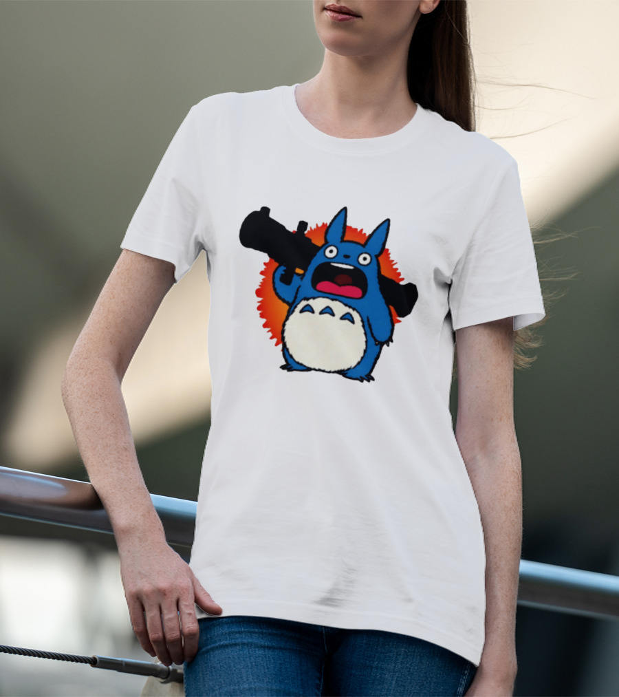 Chu Totoro My Neighbor Totoro Grenade Launcher Anime T-Shirt
