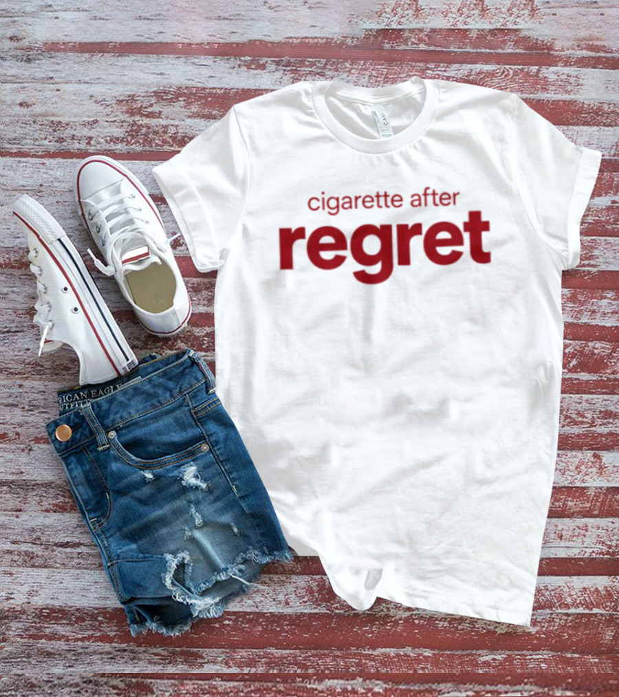 Cigarette After Regret Bold Red T-Shirt
