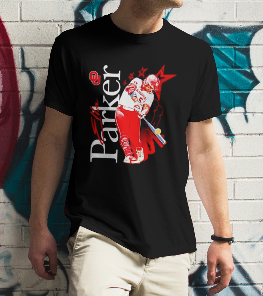 Oklahoma Sooners NCAA Softball Parker 5 Sports Fan Gear T-Shirt