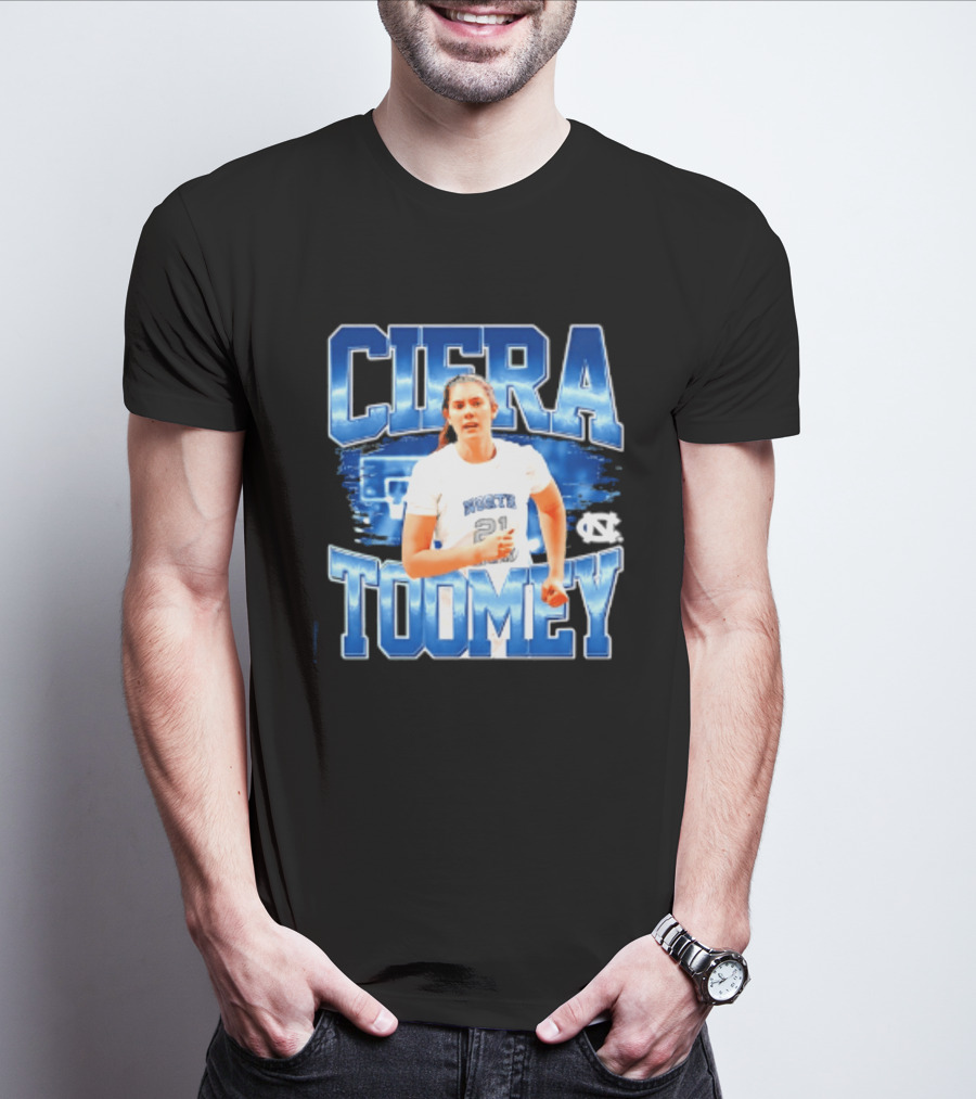 Ciera Toomey 21 North Carolina Tar Heels NCAA Women's Basketball T-Shirt