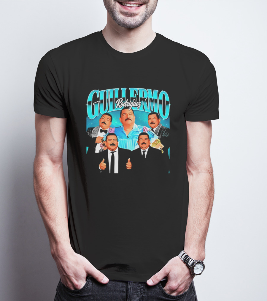 Guillermo Rodriguez 90s Collage Nostalgic Humor Thumbs Up T-Shirt
