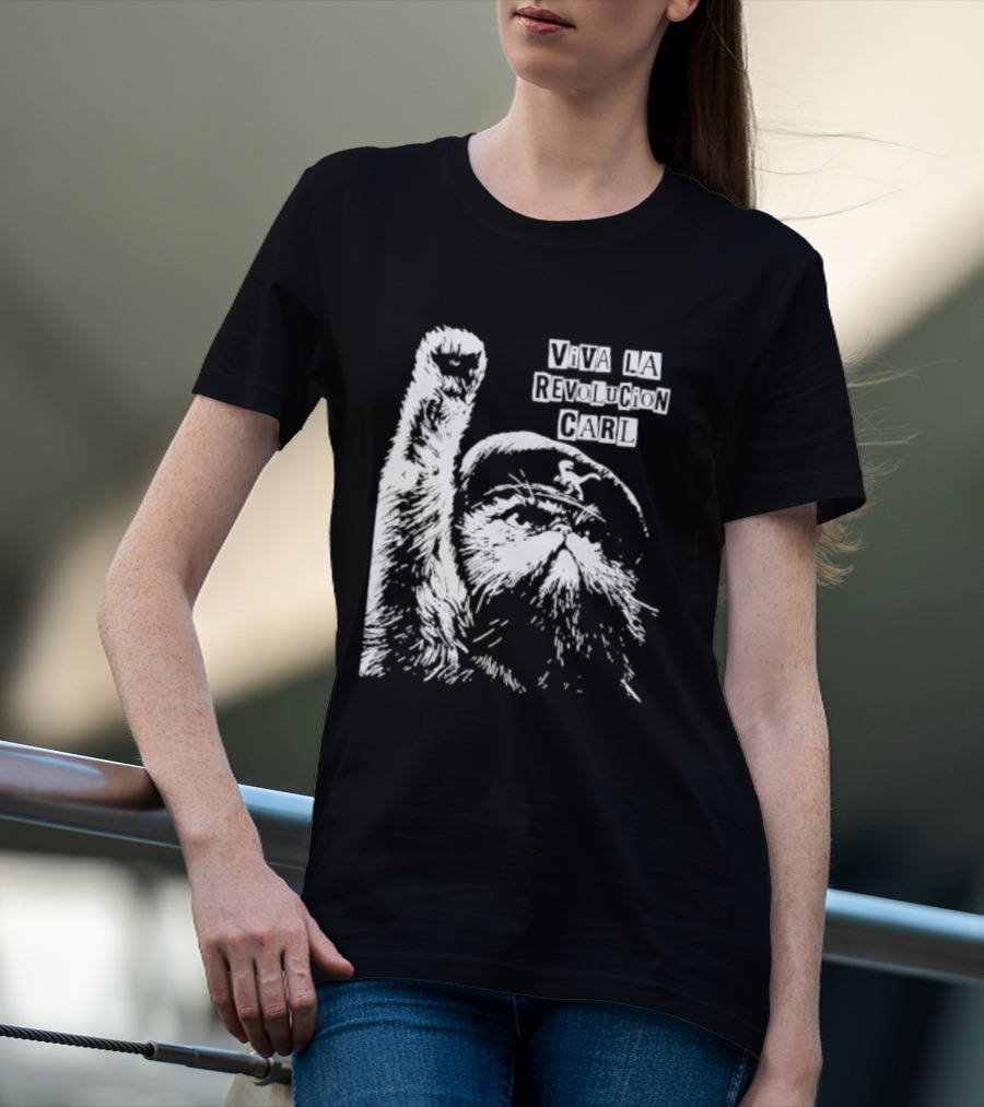 Viva La Revolucion Carl Cat Che Guevara T-Shirt