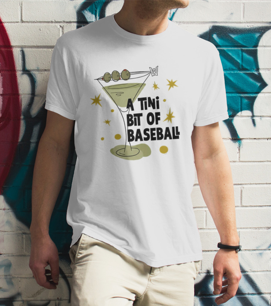 WooSox 2026 A Tini Bit Of Baseball Martini Olives Stars T-Shirt