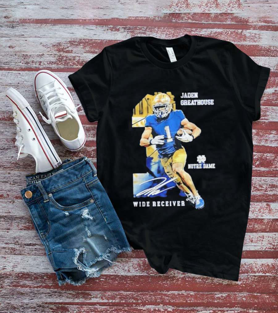 Jaden Greathouse 1 Notre Dame Wide Receiver Football Player T-Shirt