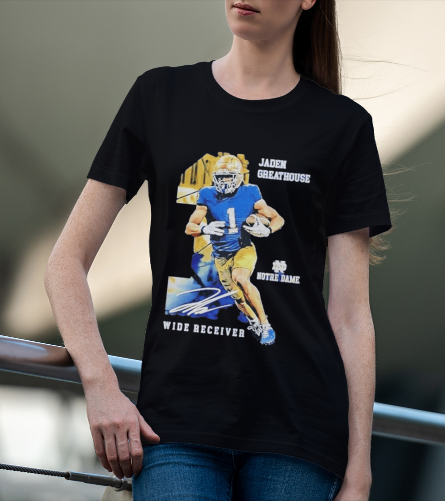 Jaden Greathouse 1 Notre Dame Wide Receiver Football Player T-Shirt