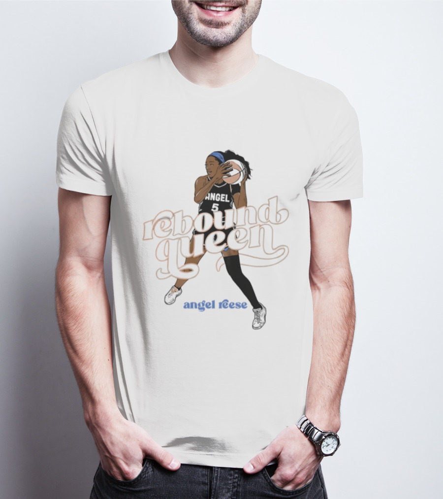 Angel Reese Rebound Queen Basketball Star T-Shirt