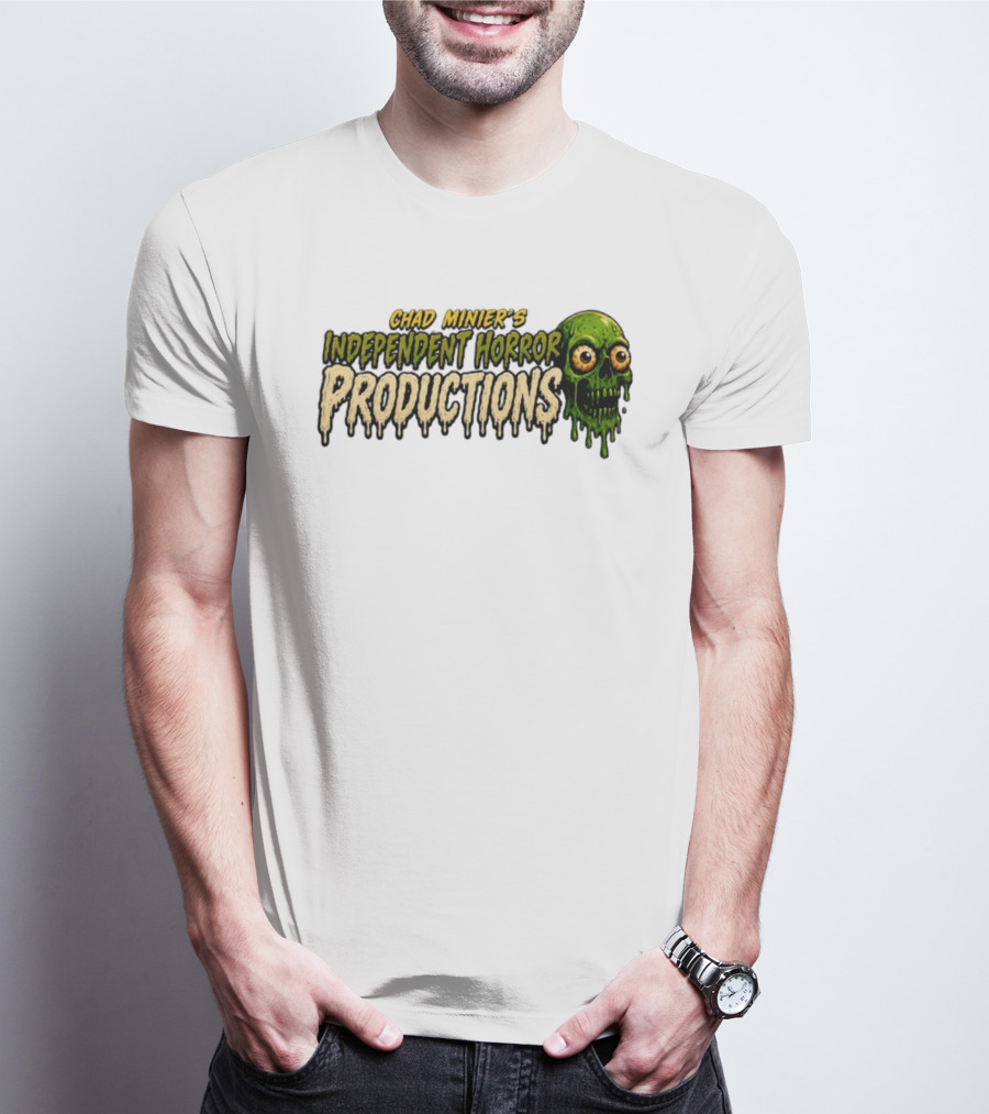 Chad Minier's Independent Horror Productions Skull Zombie T-Shirt