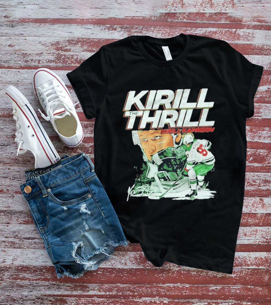 Kirill Kaprizov The Thrill Minnesota Wild Hockey Player Krill T-Shirt