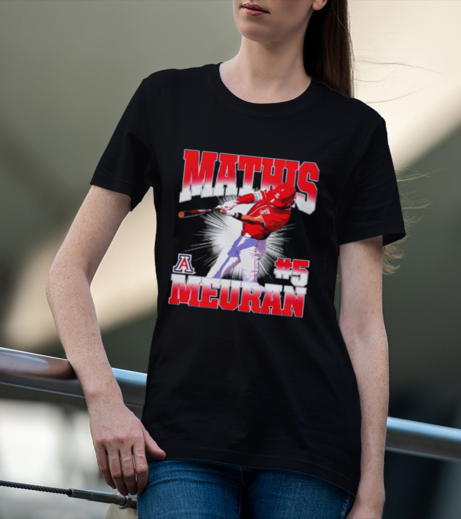 Mathis Meurant #5 Arizona Wildcats NCAA Baseball Player T-Shirt