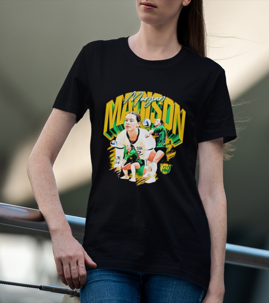 Morgan Madison Baylor Bears Volleyball NCAA Player Action And Team Spirit T-Shirt