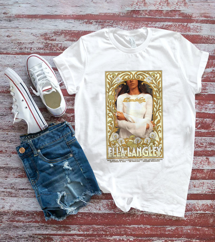 Ella Langley Dandelion Oxford Mississippi Concert September 17 2026 SJB Pavilion T-Shirt