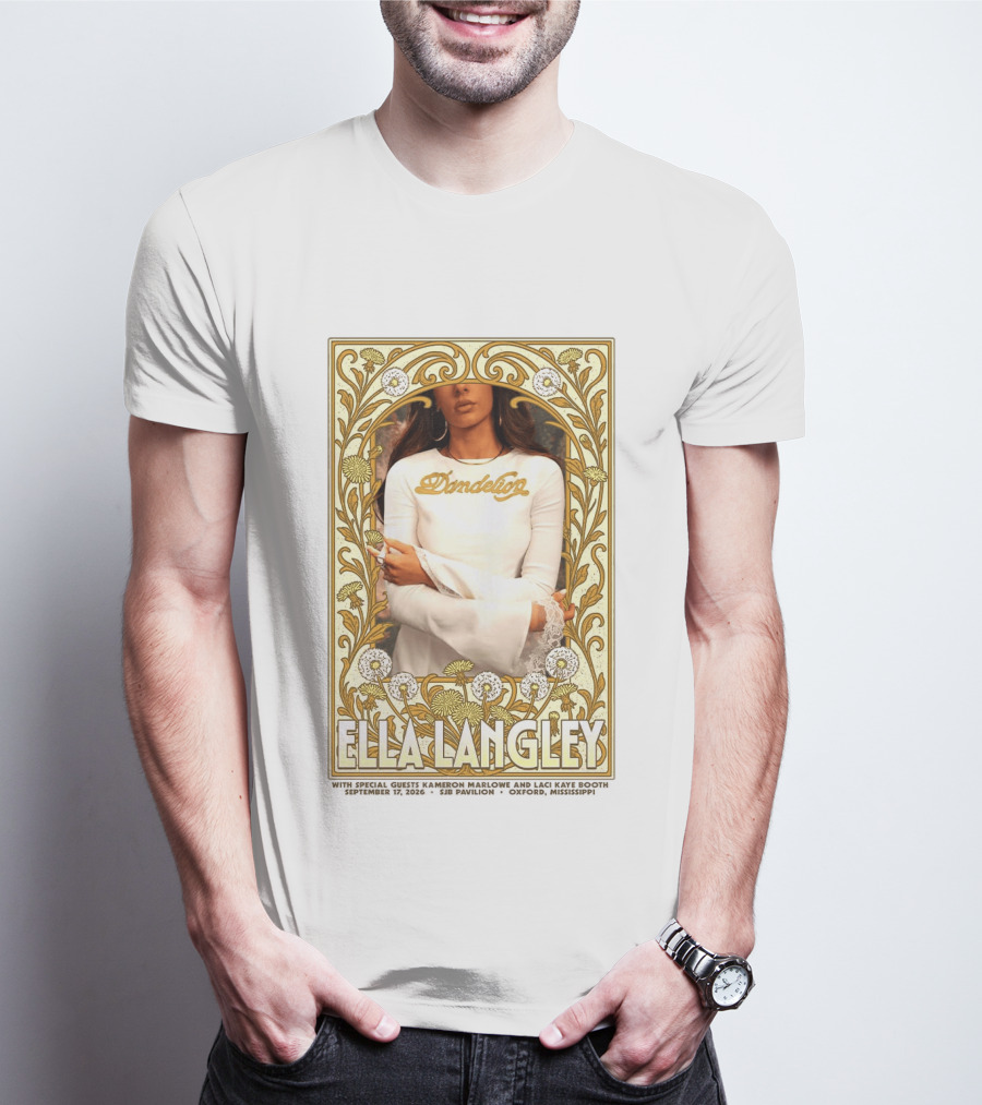 Ella Langley Dandelion Oxford Mississippi Concert September 17 2026 SJB Pavilion T-Shirt