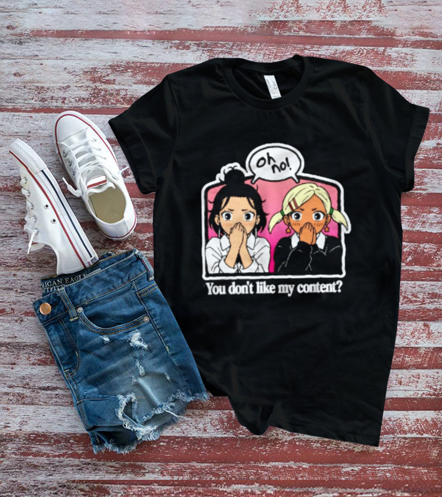 Oh No Muko And Miko Dandadan You Don't Like My Content Anime T-Shirt
