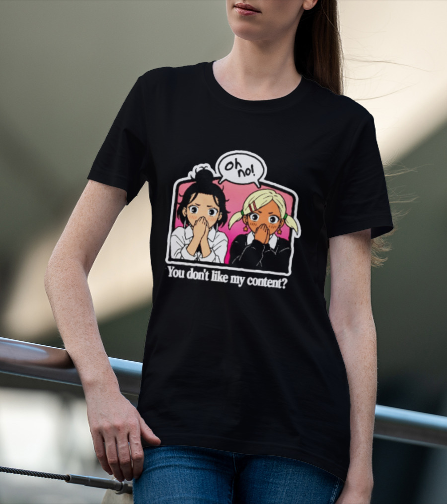 Oh No Muko And Miko Dandadan You Don't Like My Content Anime T-Shirt