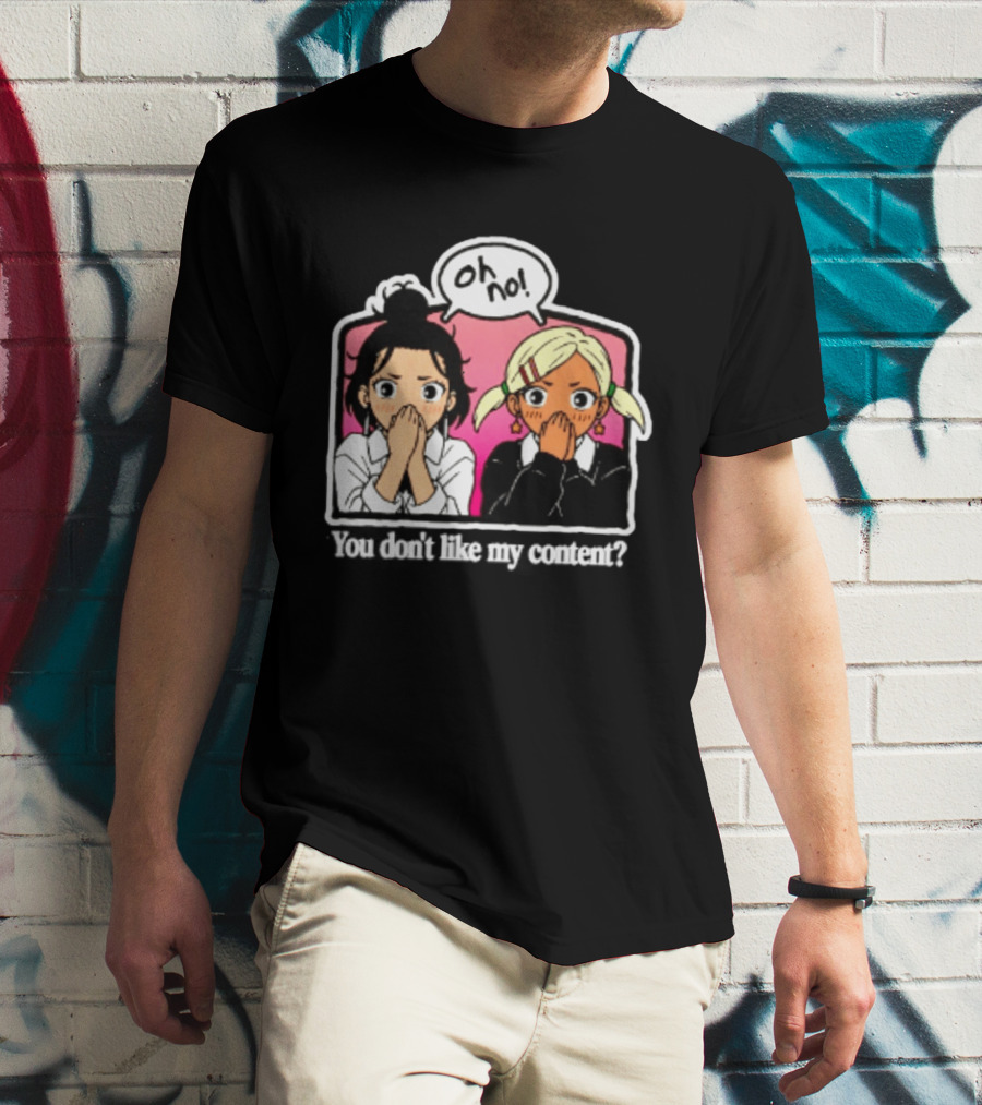 Oh No Muko And Miko Dandadan You Don't Like My Content Anime T-Shirt