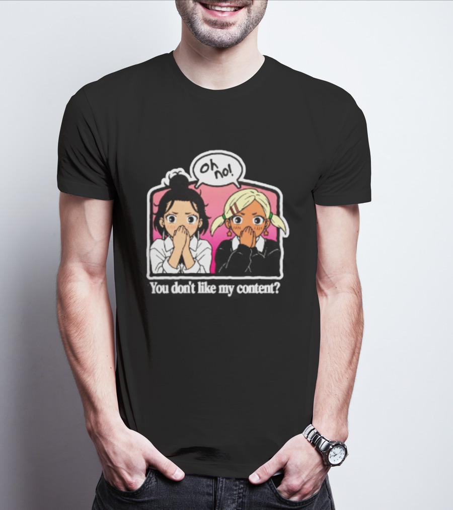 Oh No Muko And Miko Dandadan You Don't Like My Content Anime T-Shirt