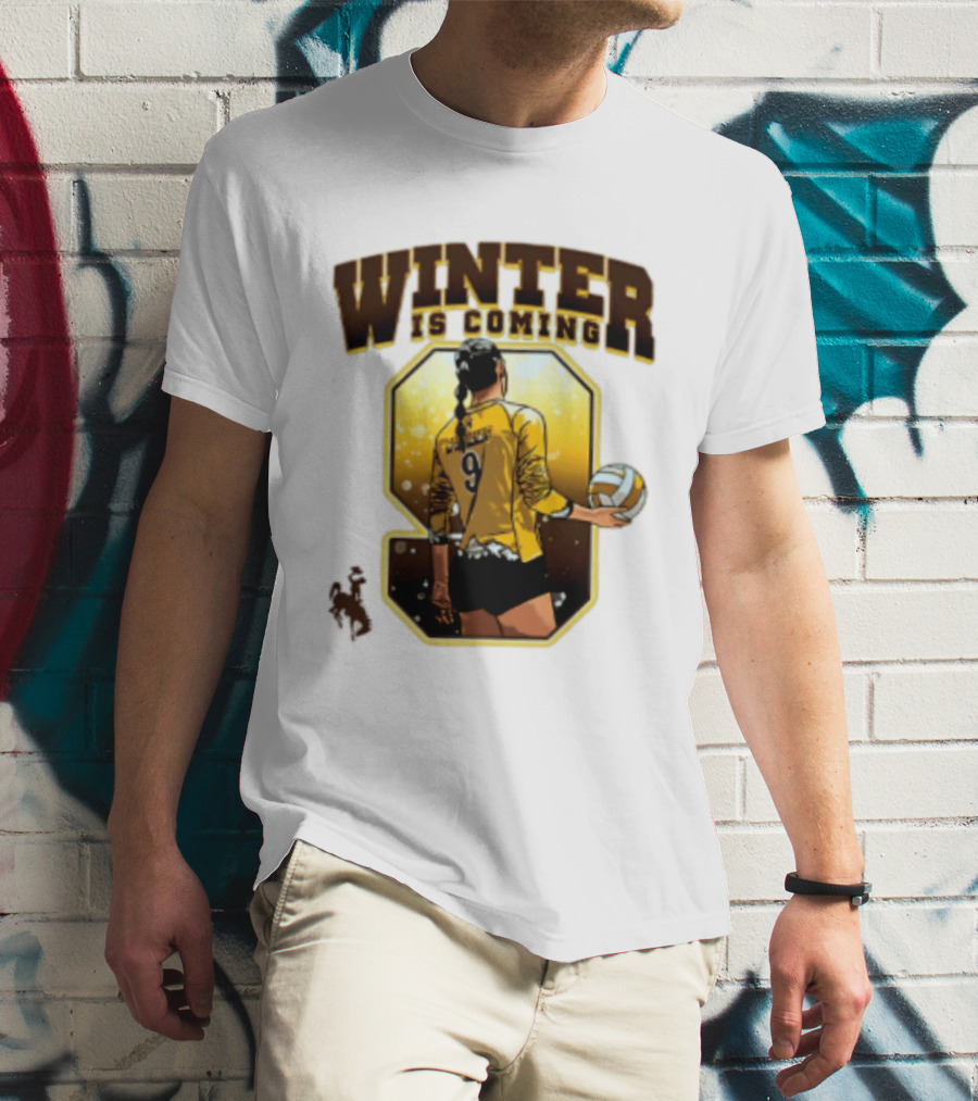 Emma Winter 9 Is Coming Wyoming Cowboys NCAA Women's Volleyball T-Shirt