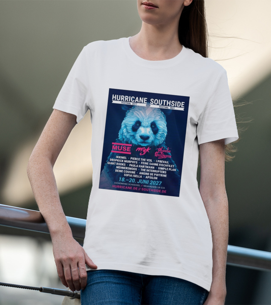 Hurricane Southside Festival 2027 Muse MGK Phoebe Bridgers Ikkimel June 18 20 Eichenring Scheessel Neuhause Ob Eck T-Shirt