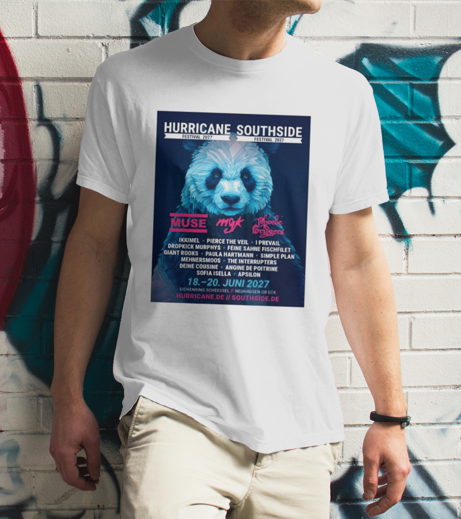 Hurricane Southside Festival 2027 Muse MGK Phoebe Bridgers Ikkimel June 18 20 Eichenring Scheessel Neuhause Ob Eck T-Shirt
