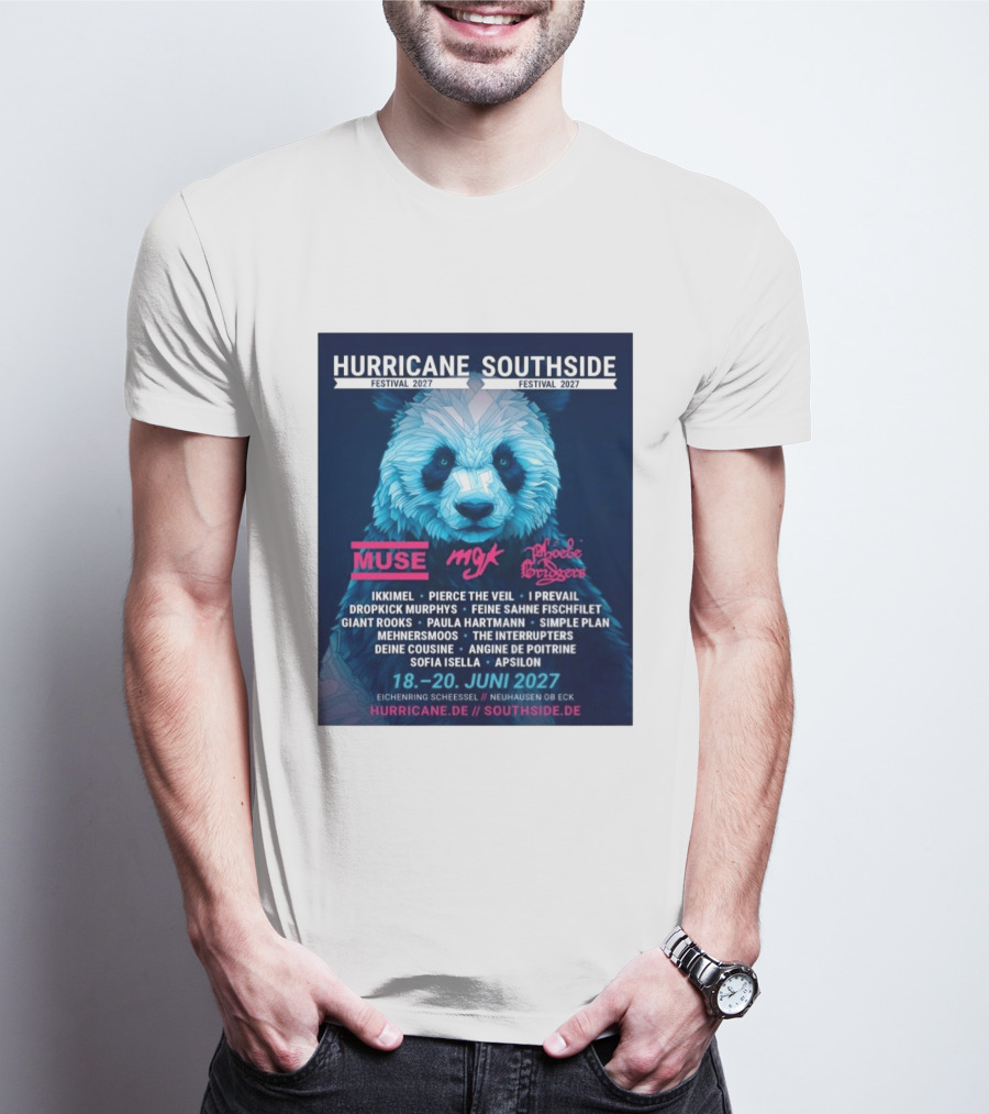 Hurricane Southside Festival 2027 Muse MGK Phoebe Bridgers Ikkimel June 18 20 Eichenring Scheessel Neuhause Ob Eck T-Shirt