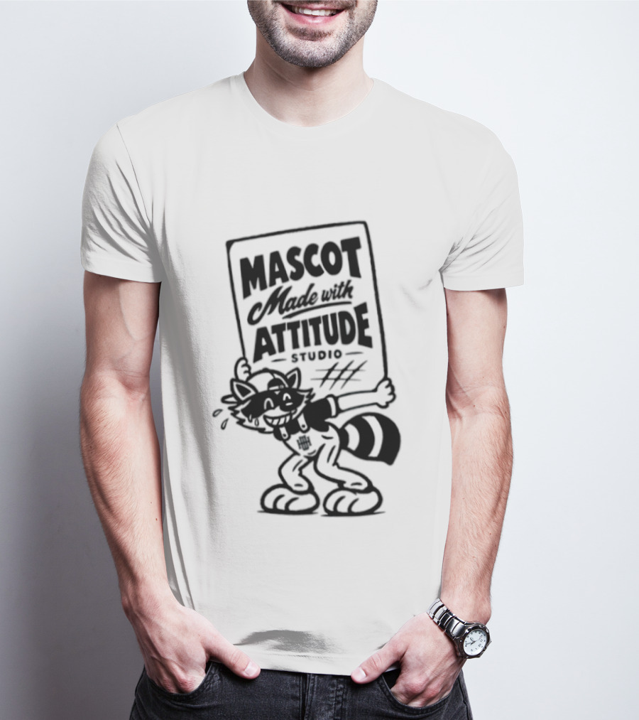 Mascot Made With Attitude Raccoon T-Shirt