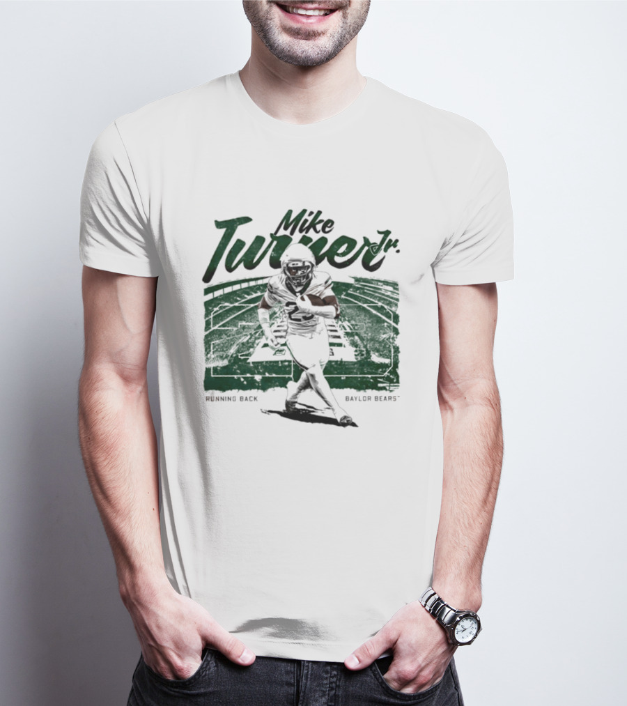 Mike Turner Jr. Running Back Baylor Bears NCAA Football Player T-Shirt