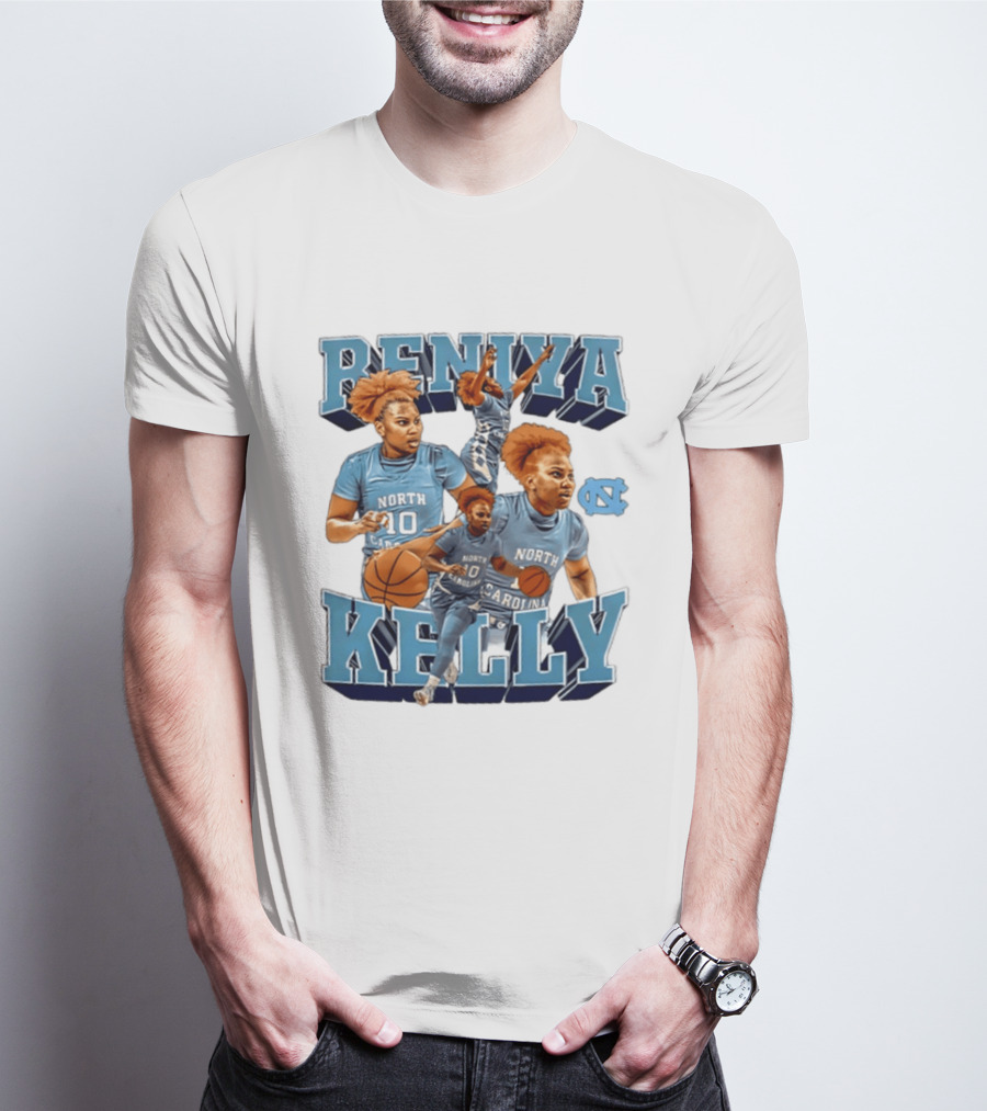 Reniya Kelly 10 North Carolina Tar Heels NCAA Women's Basketball Star T-Shirt