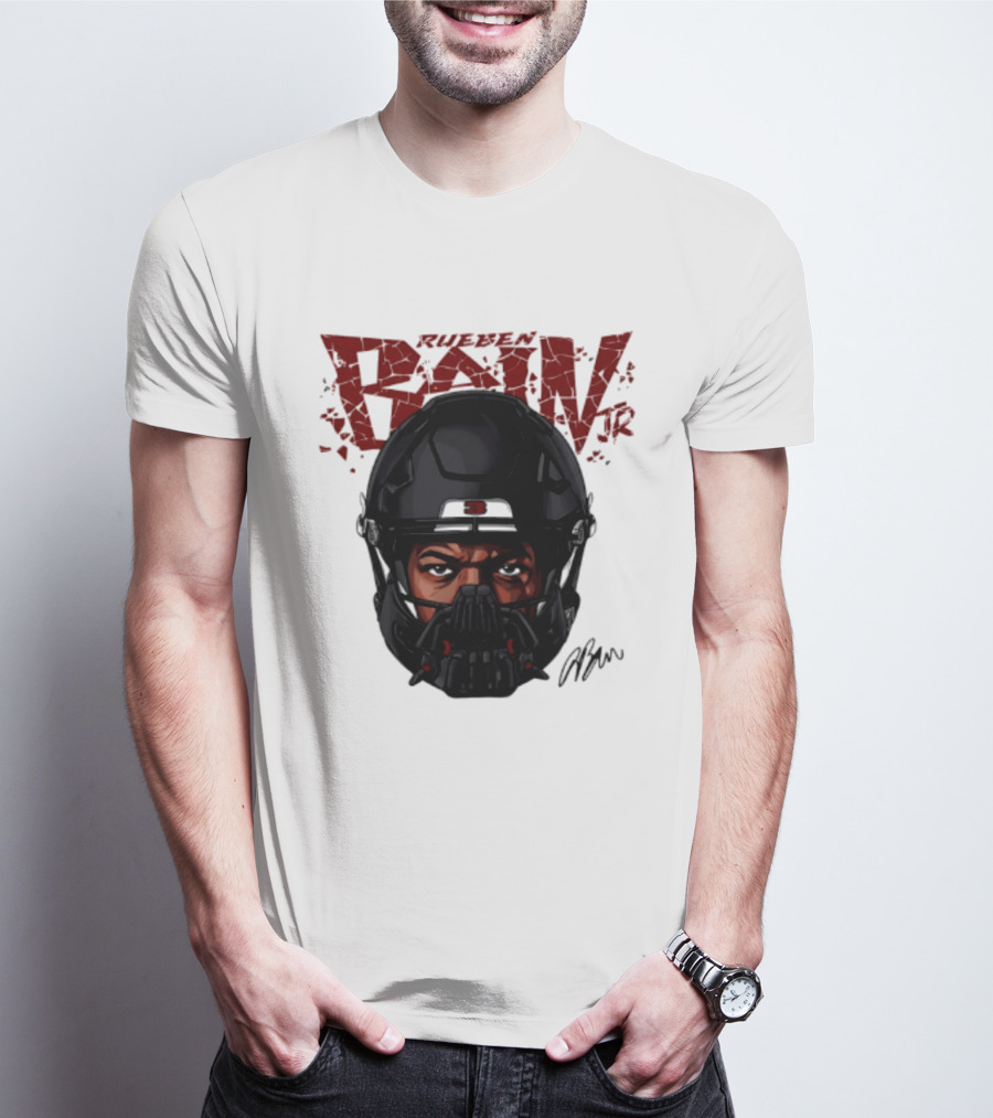 Rueben Bain Jr. Big Head Mask Tampa Bay Buccaneers T-Shirt