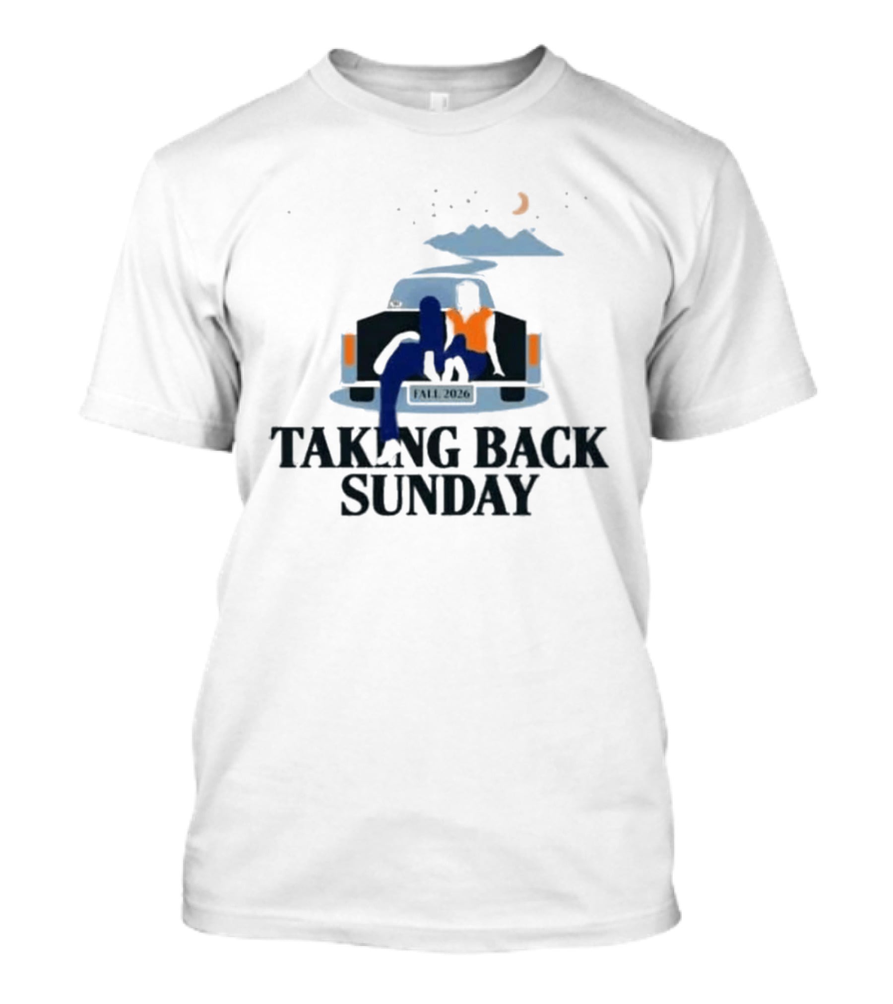 Taking Back Sunday Fall 2026 Tour Classic Car Scene T-Shirt