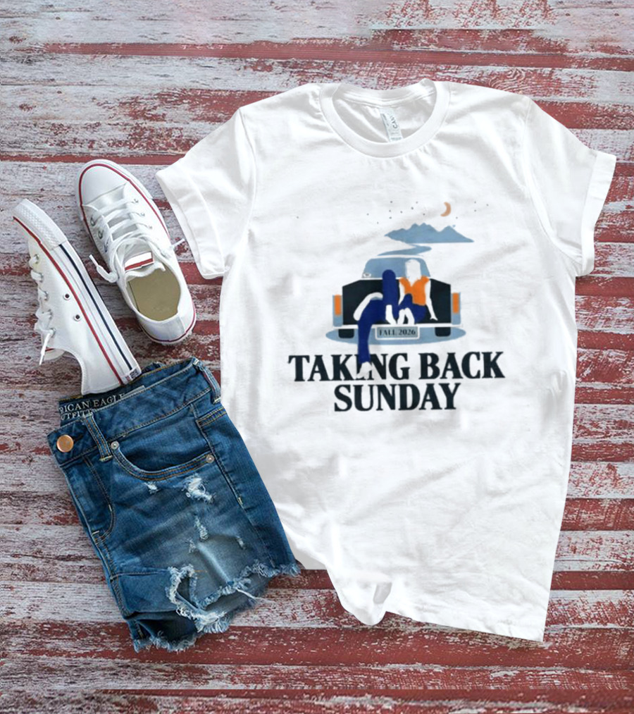 Taking Back Sunday Fall 2026 Tour Classic Car Scene T-Shirt